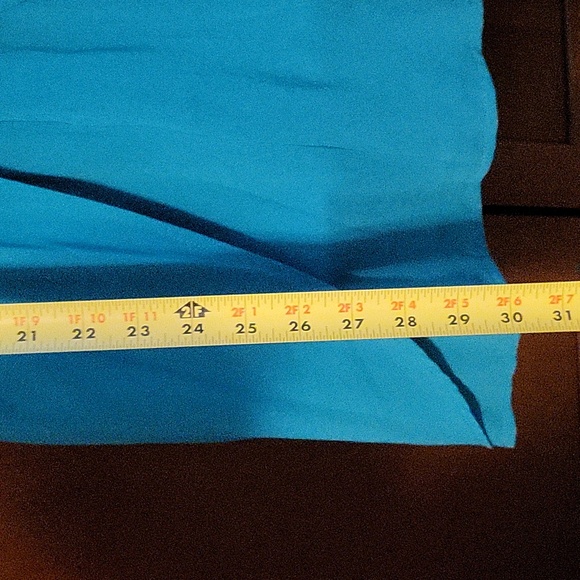 Tobi: Teal dress with crisscross back. - Picture 8 of 11